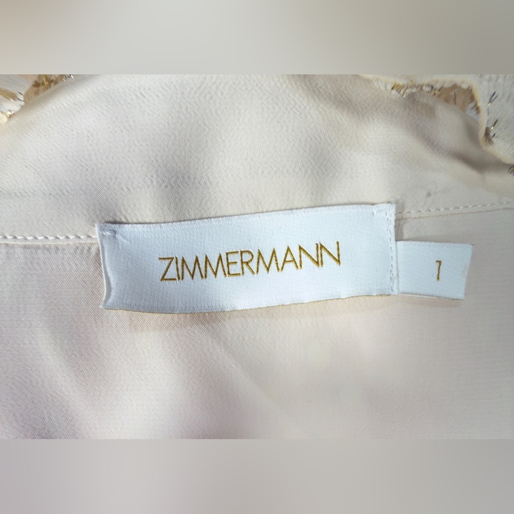 Zimmermann Cream Long Sleeve Dress - Picture 10 of 16